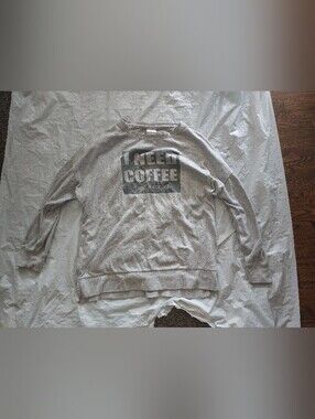 I Need Coffee Gray Men's Crewneck Sweater